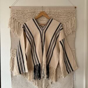 Apiece Apart Amelia Fringe Poncho Top